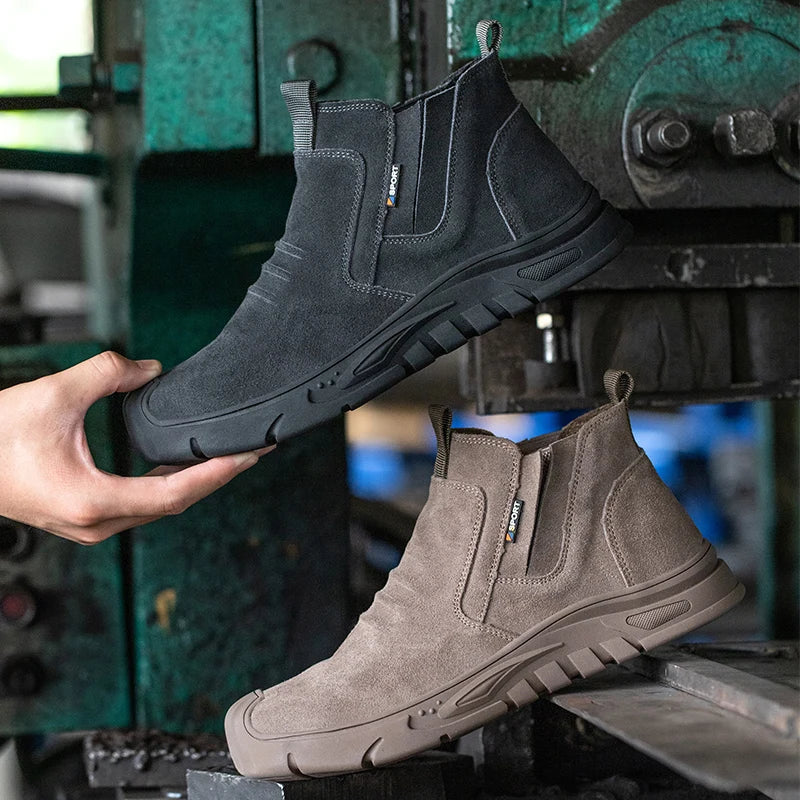 Thijs | Men's Slip on Grooved Work Boot