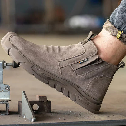 Thijs | Men's Slip on Grooved Work Boot