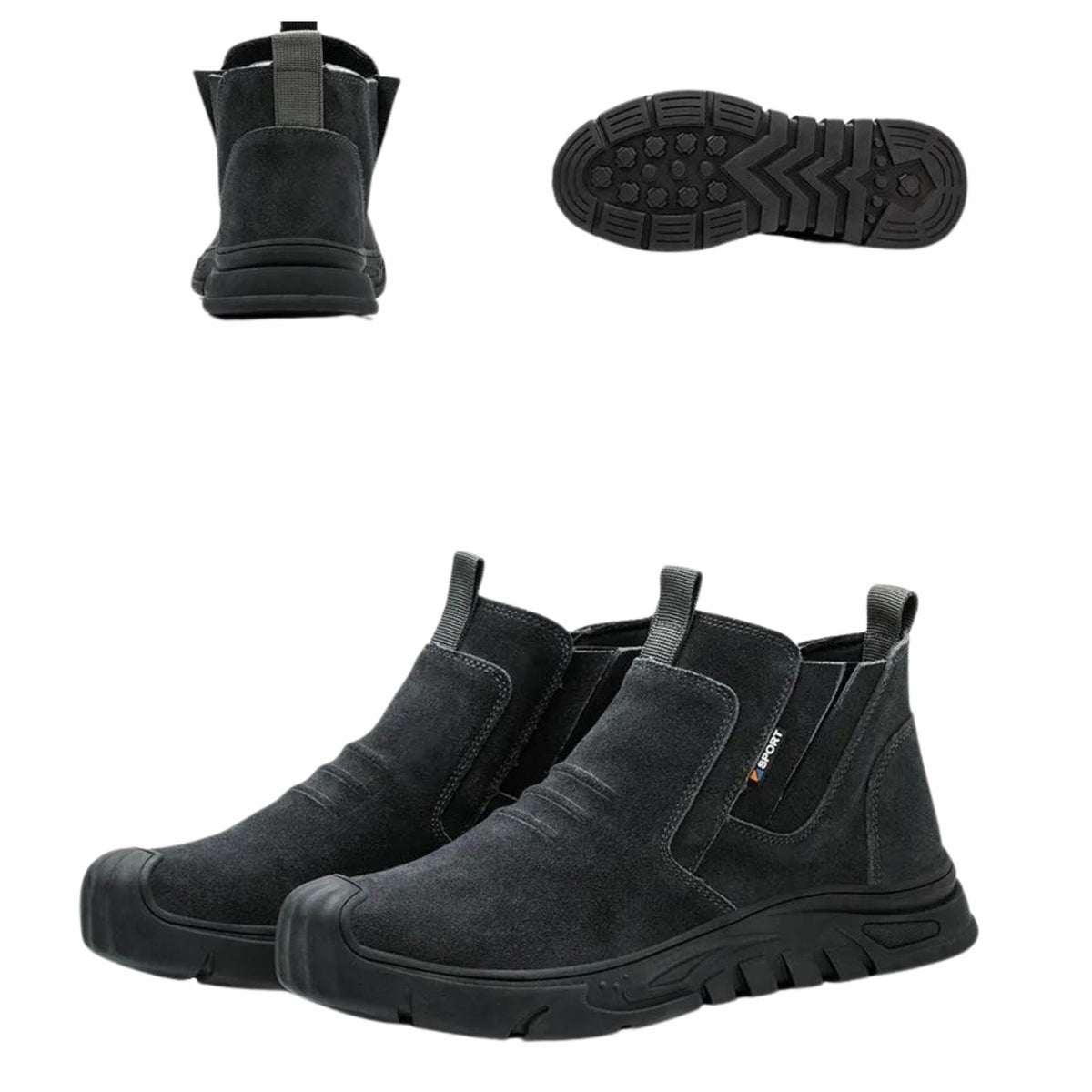 Thijs | Men's Slip on Grooved Work Boot