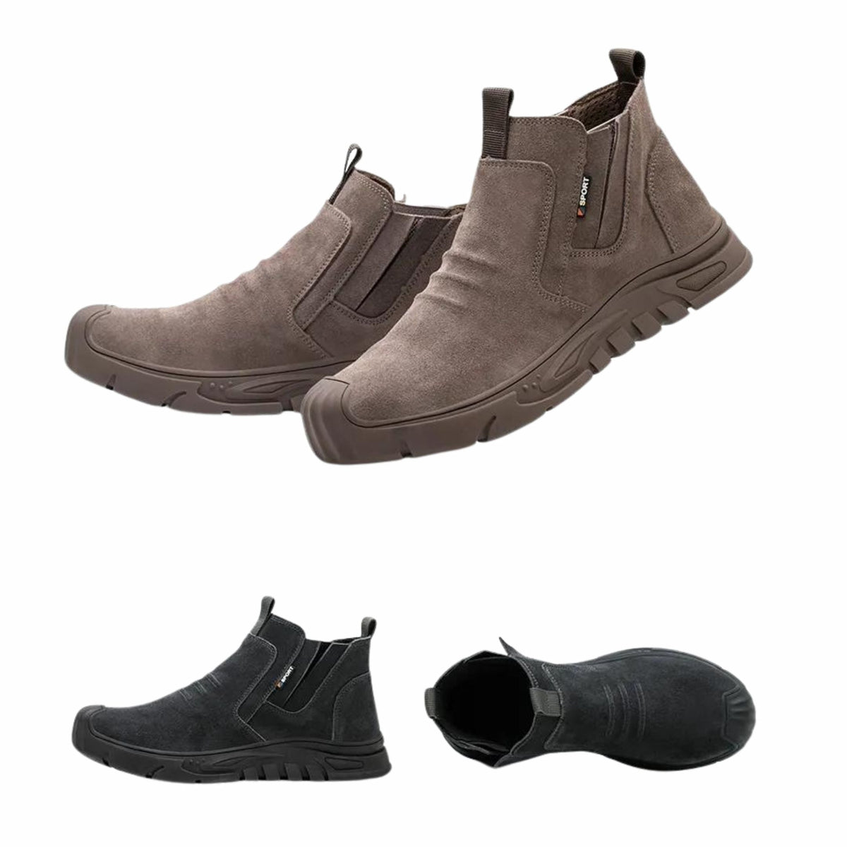 Thijs | Men's Slip on Grooved Work Boot