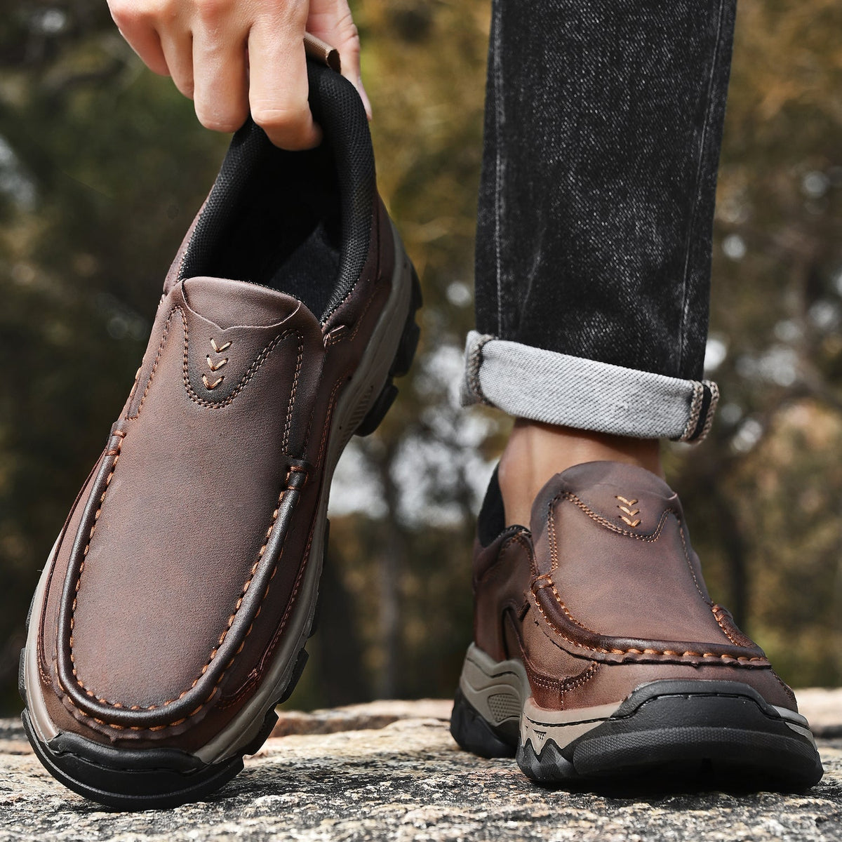 Nathaniel | Men's Smooth Slip on Sneaker