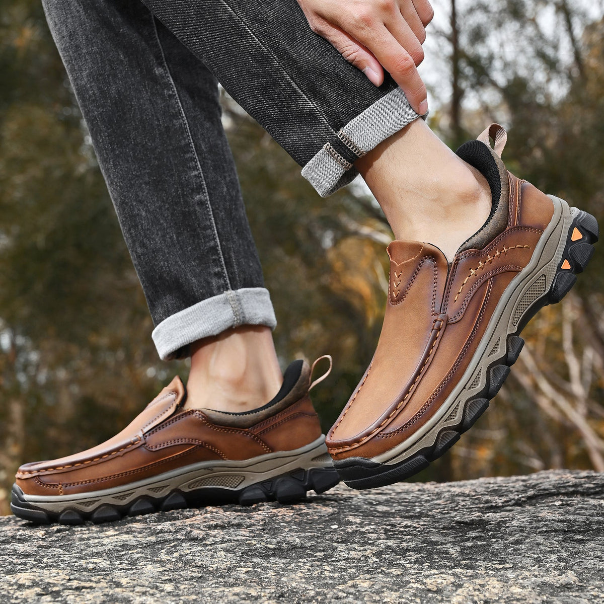 Nathaniel | Men's Smooth Slip on Sneaker