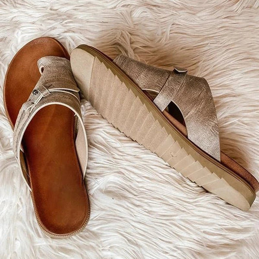 Oda | Women's Textured Open Toe Slide
