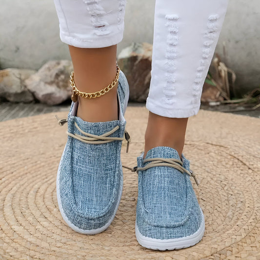 Elodie | Women's Woven Canvas Loafer