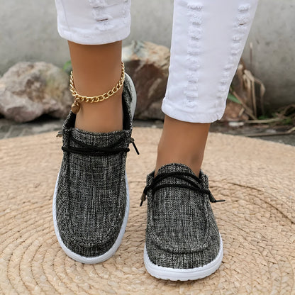 Elodie | Women's Woven Canvas Loafer