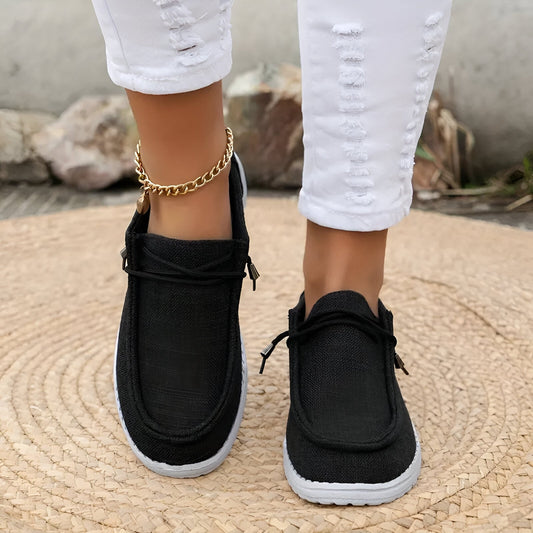 Elodie | Women's Woven Canvas Loafer