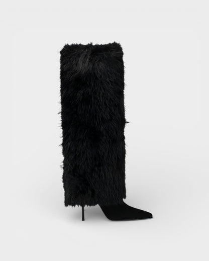 Wren | Women's Textured Suede Look Knee High Boot