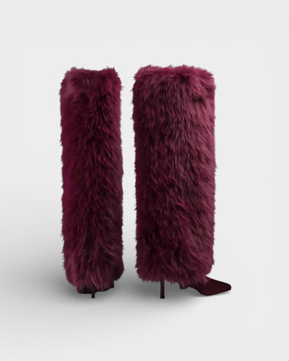 Wren | Women's Textured Suede Look Knee High Boot