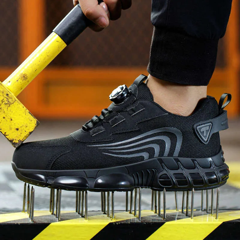 Ronan | Men's Mesh Lace Up Work Boot