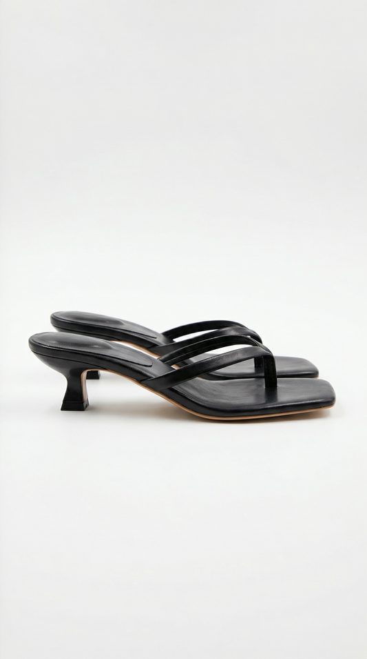 Mette | Women's Square Toe Flat Profile Mule