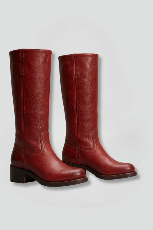 Salome | Women's Round Toe Lace Up Mid Calf Boot