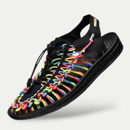 Sander | Men's Woven Leather Look Sneaker