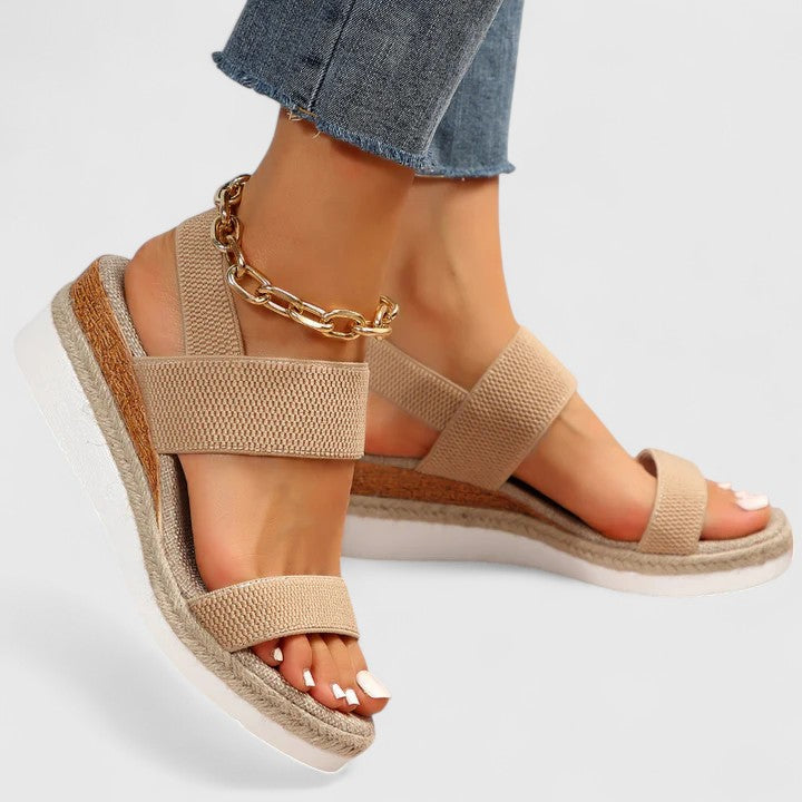 Signe | Women's Open Toe Flat Profile Sandal