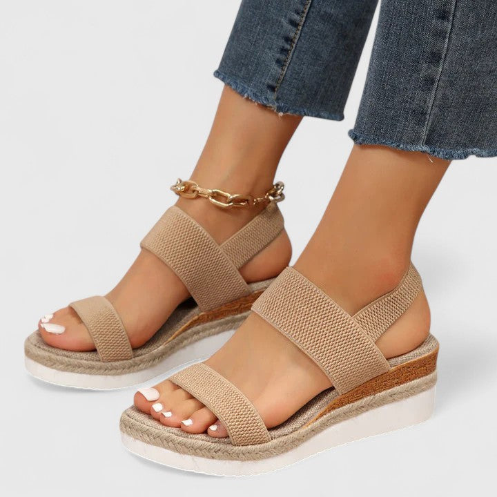 Signe | Women's Open Toe Flat Profile Sandal
