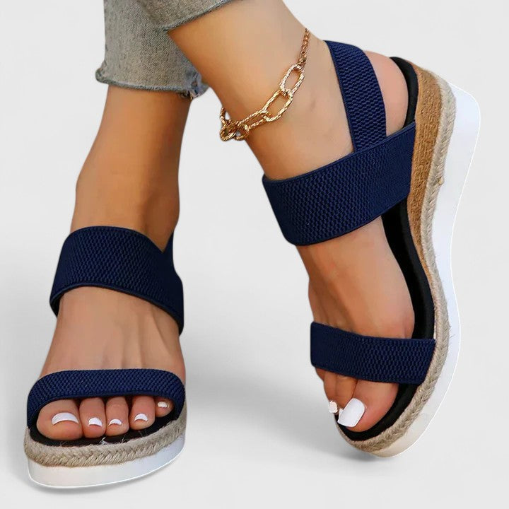 Signe | Women's Open Toe Flat Profile Sandal