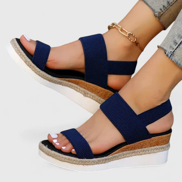 Signe | Women's Open Toe Flat Profile Sandal