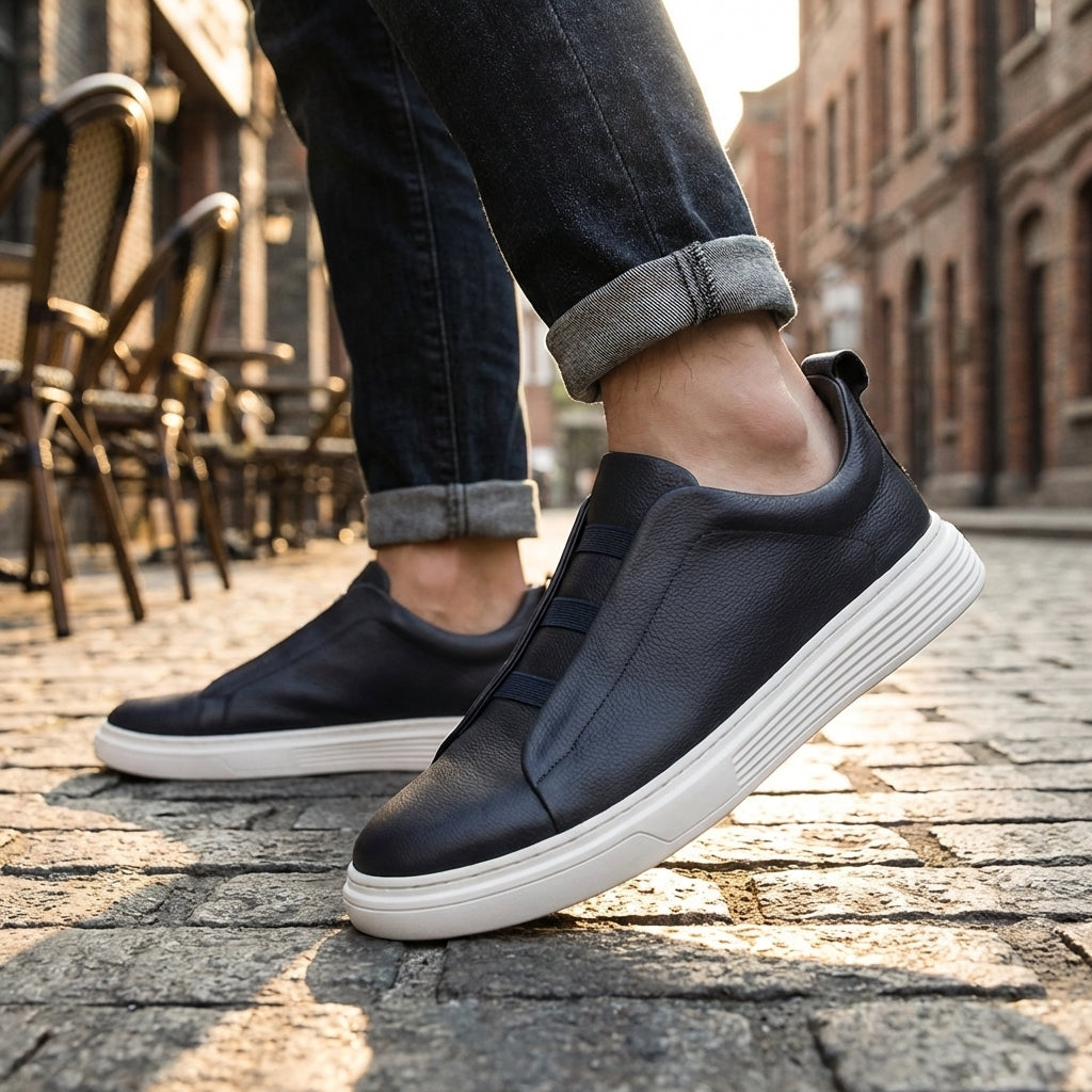 Erasmus | Men's Smooth Lace Up Sneaker