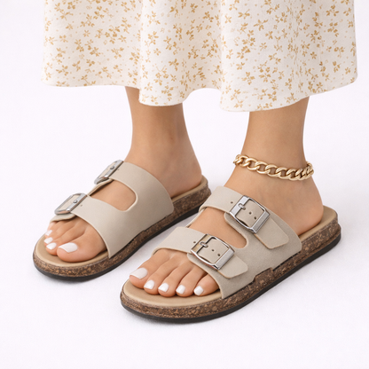 Sonja | Women's Cork Open Toe Slide