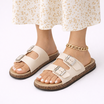 Sonja | Women's Cork Open Toe Slide