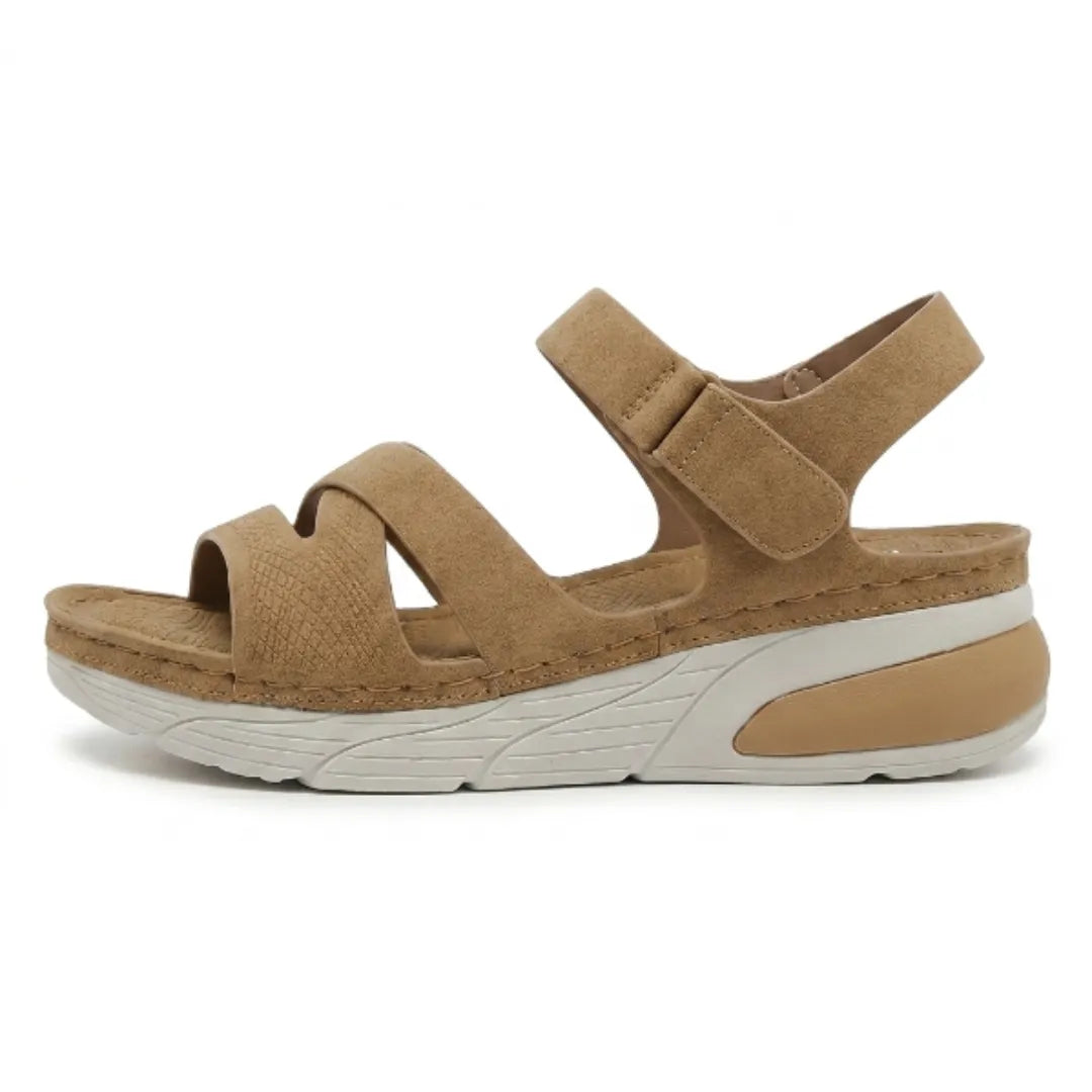 Susanna | Women's Textured Leather Look Sandal