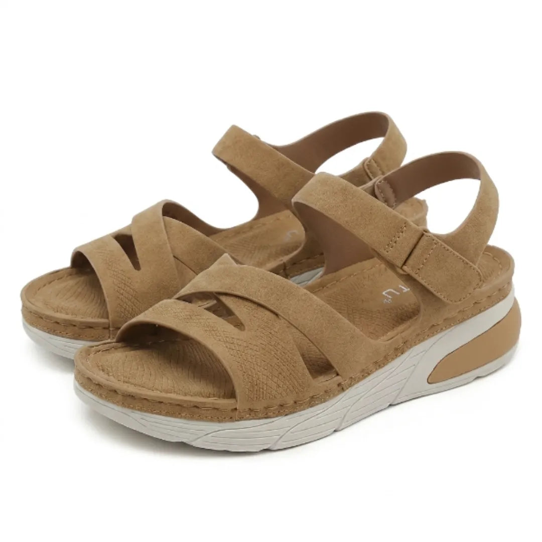 Susanna | Women's Textured Leather Look Sandal
