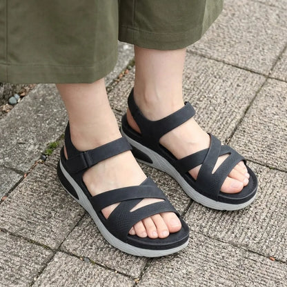 Susanna | Women's Textured Leather Look Sandal