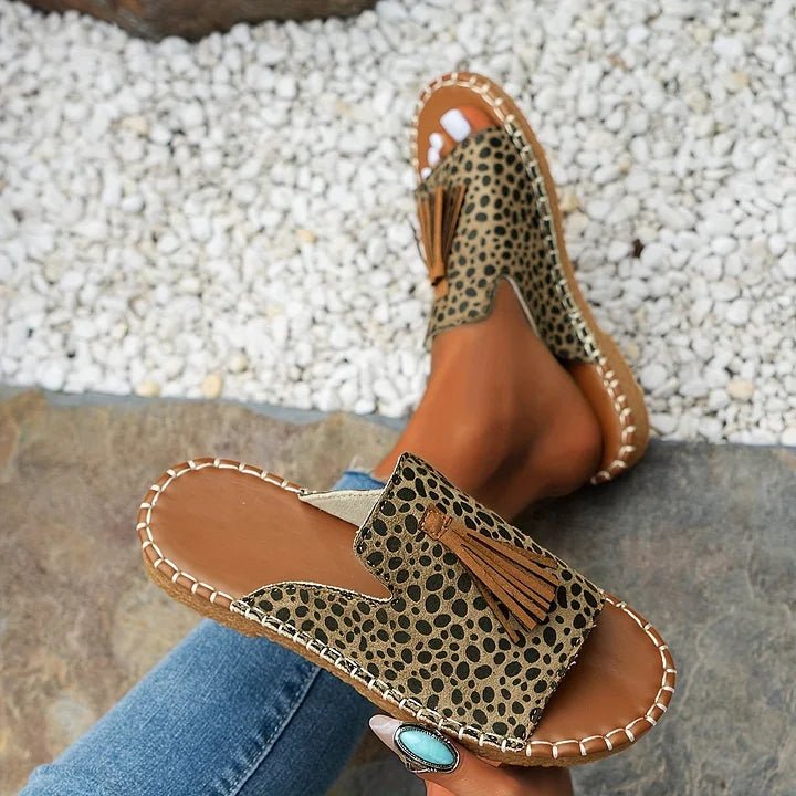 Odette | Women's Woven Tassel Slide