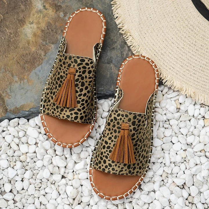 Odette | Women's Woven Tassel Slide